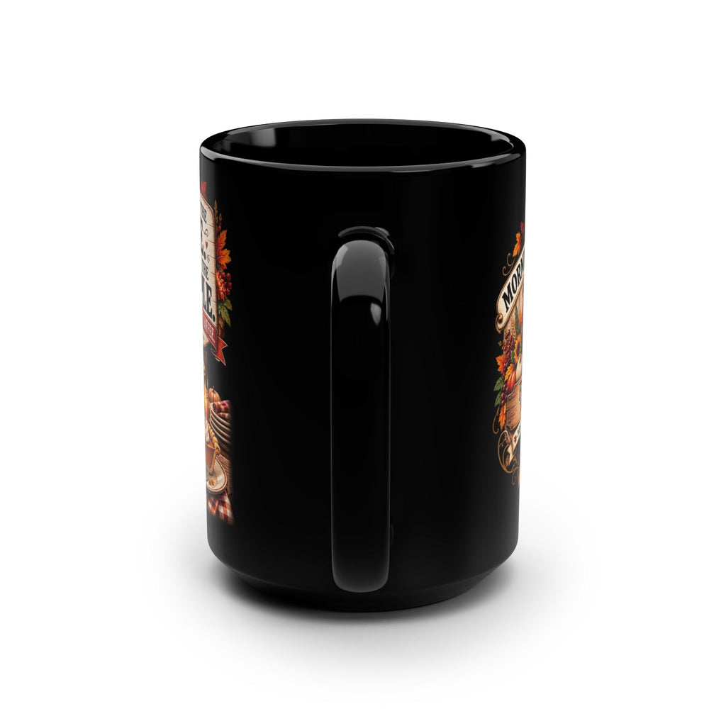 Pie and People Black Mug, 15oz
