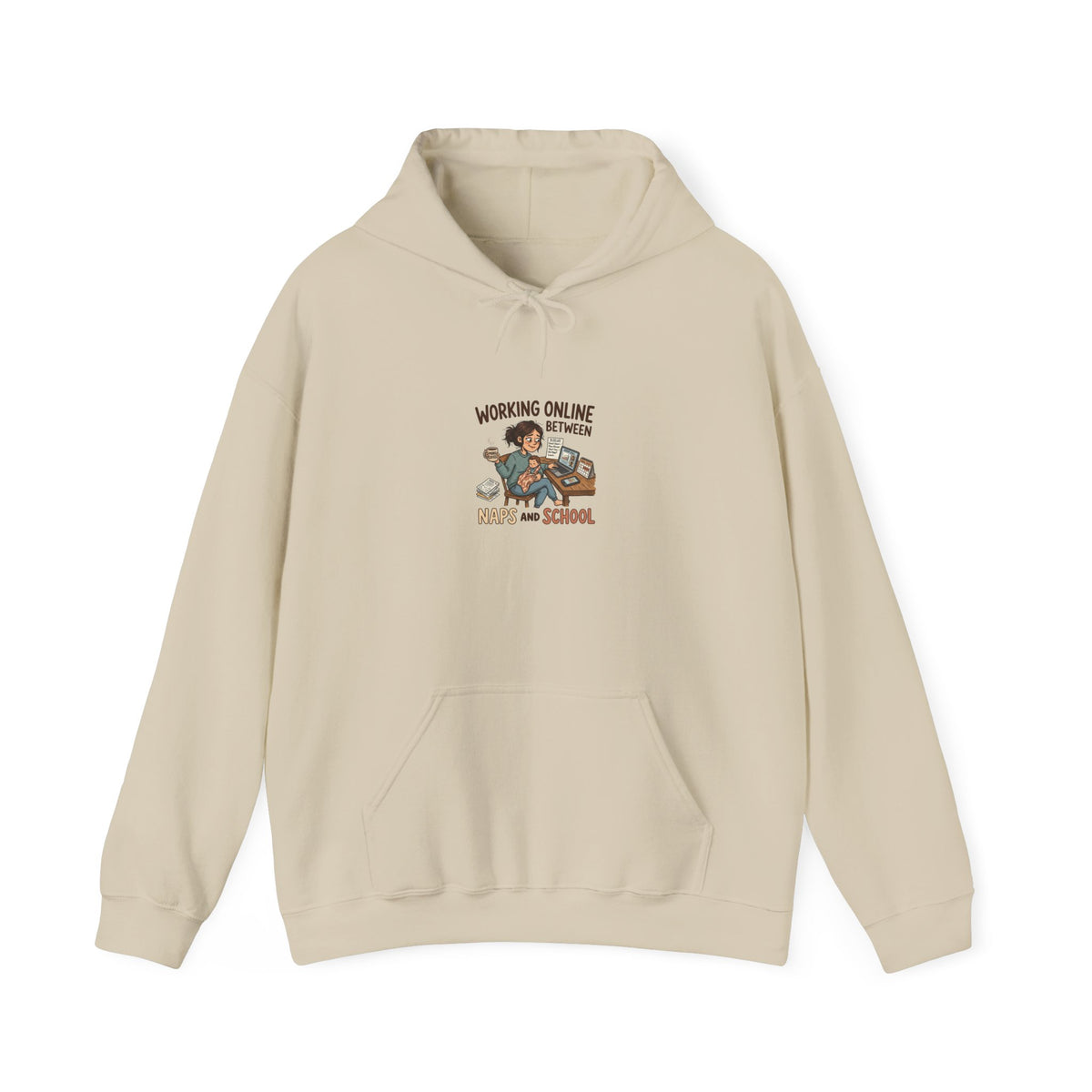 Working Online Means No School Hoodie — Funny Remote Work Student Sweatshirt