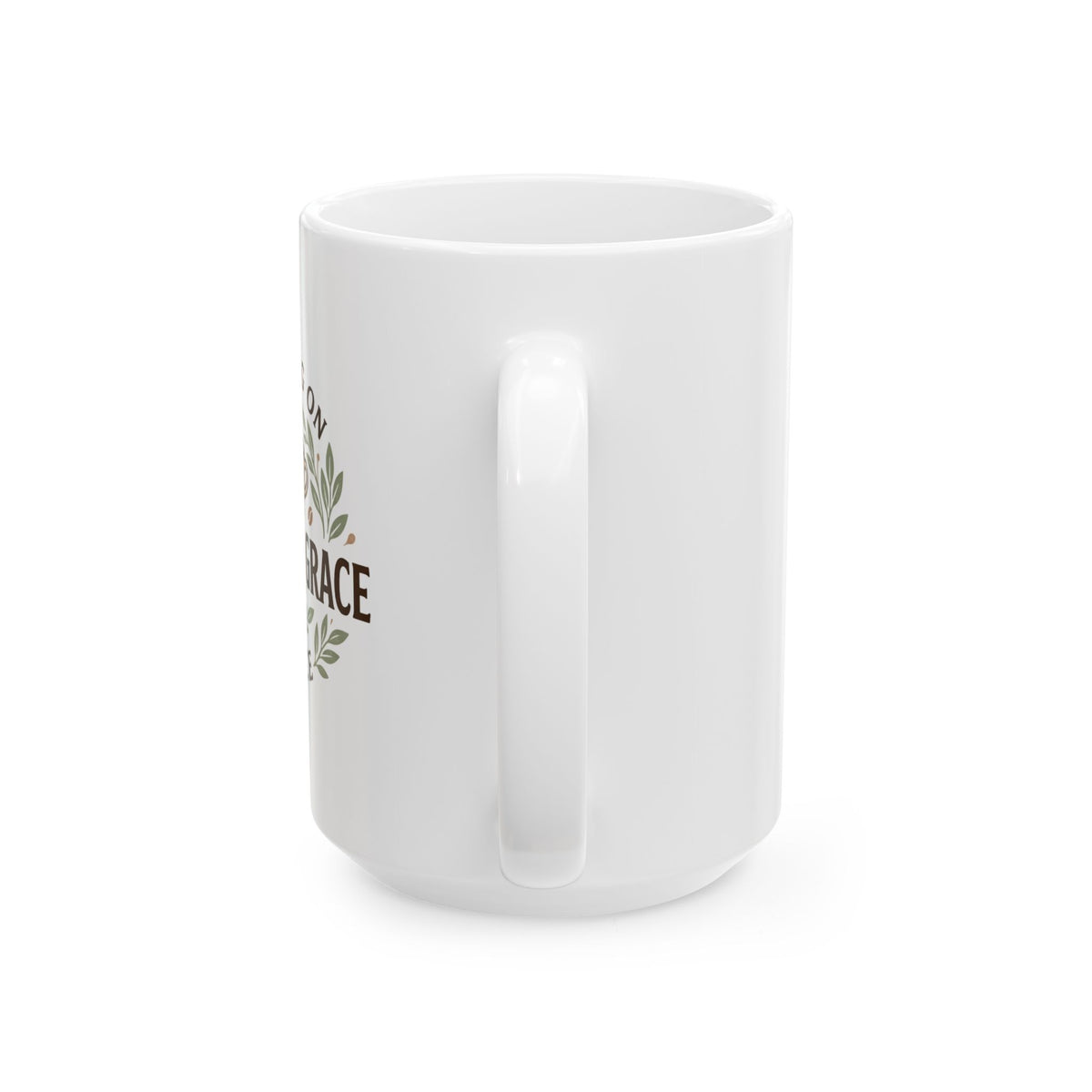 Coffee Mug - "Running on Coffee and Chaos" Ceramic Tea Cup, Funny Gift for Coffee Lovers