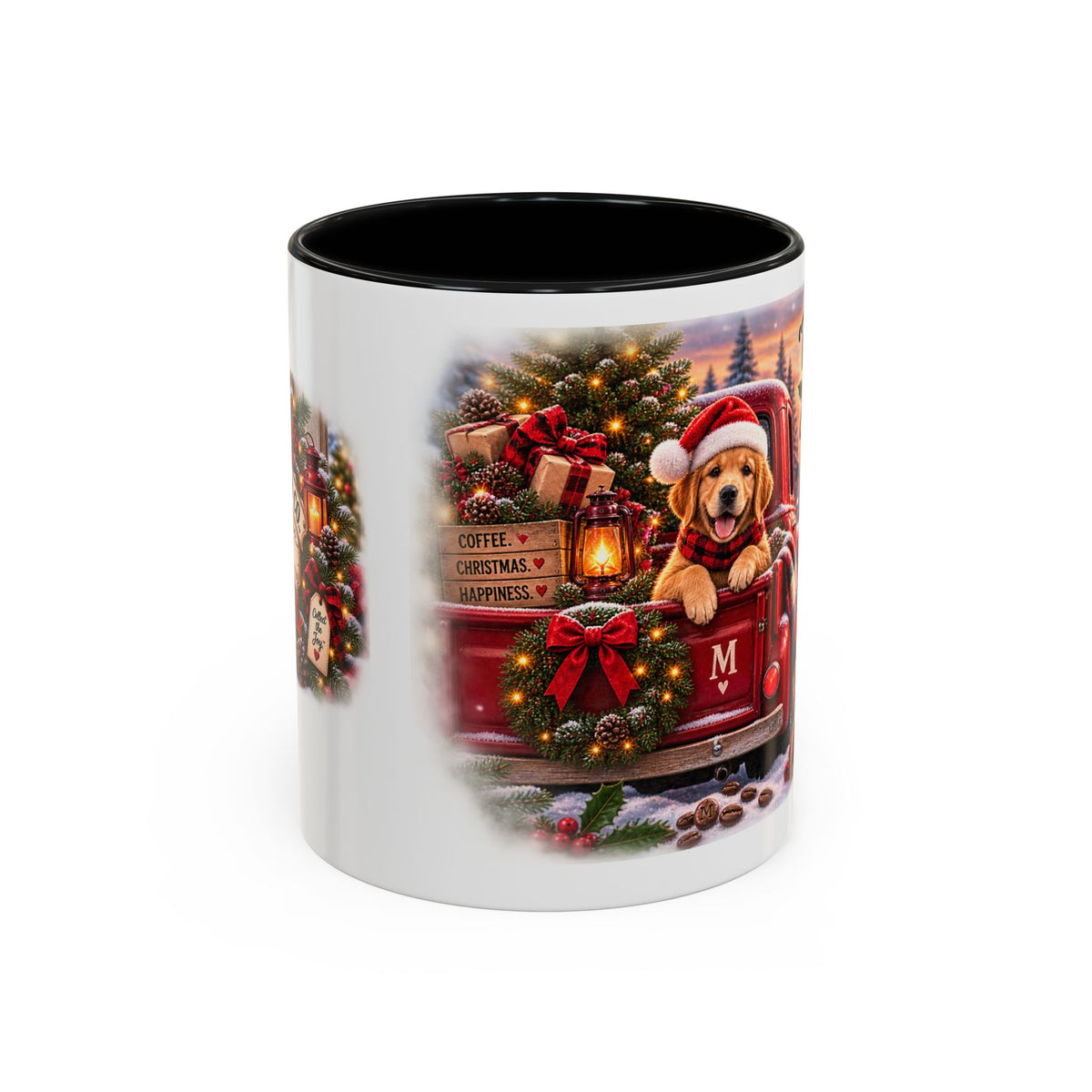 Christmas Dog Coffee Mug — "’Tis the Season for Pure Joy" Accent Mug