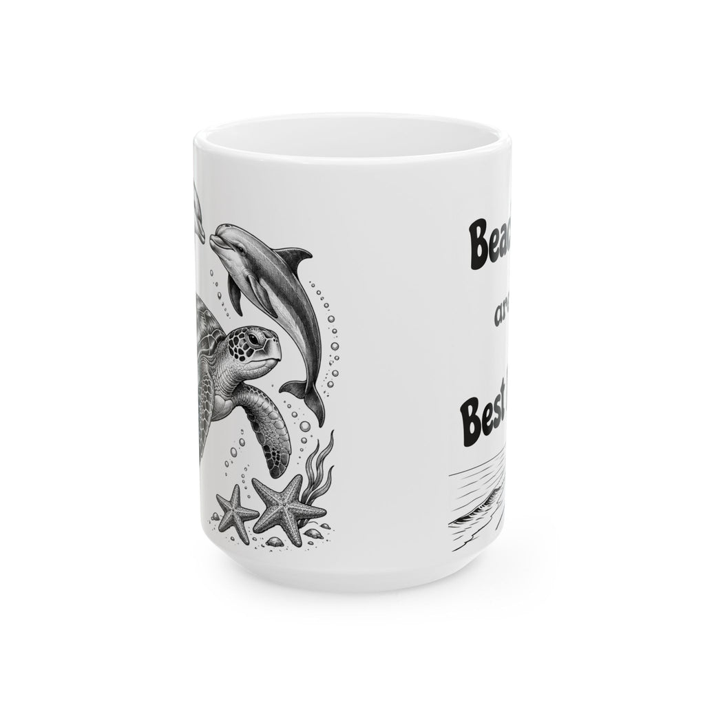 Best Days Beach & Ocean Dolphin Ceramic Mug
