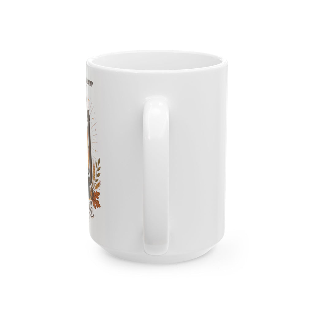 Autumn Lantern Ceramic Mug — Cozy Fall Coffee Cup (11oz & 15oz)