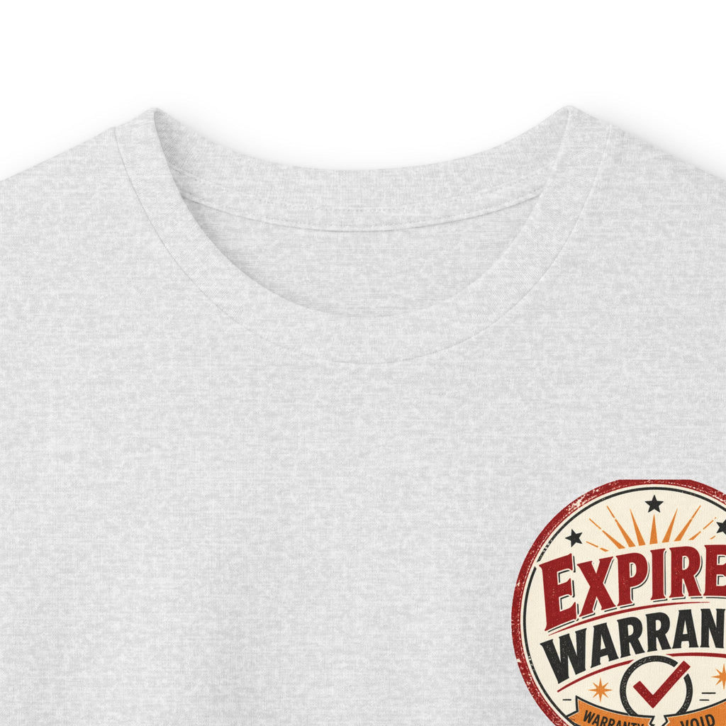 Expired Warranty Long Sleeve Tee — "Expired Warranty Still Runs on Attitude" Vintage Graphic