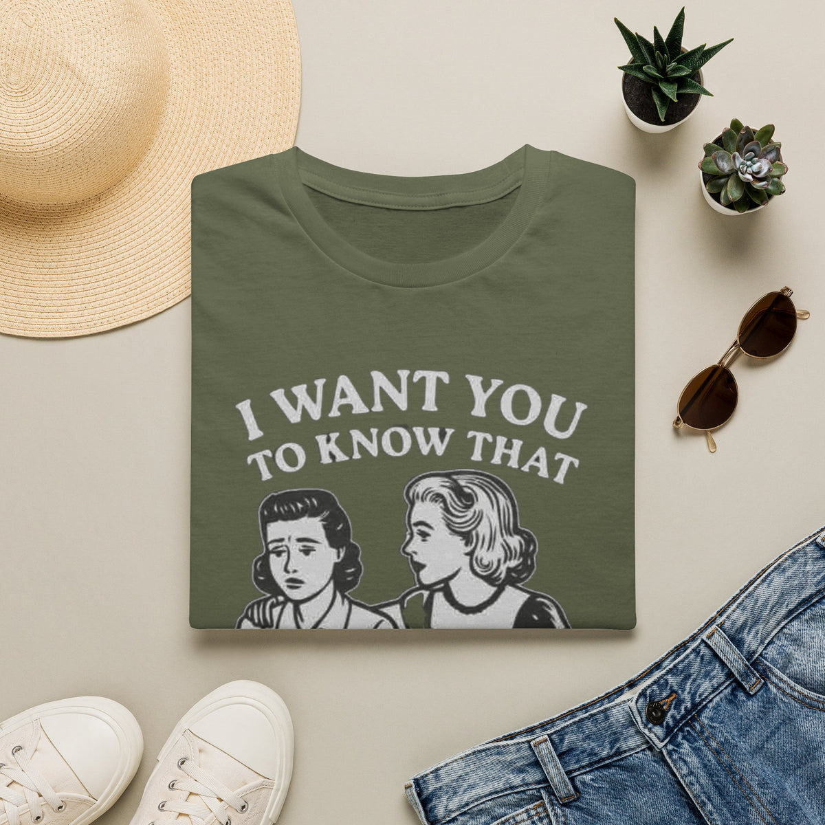 T-Shirt — "I Want You To Know That Someone Cares" Vintage Retro Graphic Tee