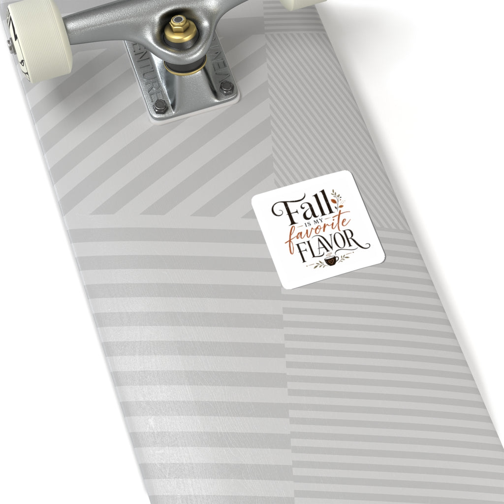 Fall Is My Favorite Flavor Sticker — Autumn Quote Kiss-Cut Sticker
