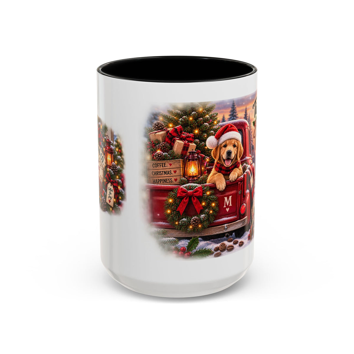 Christmas Dog Coffee Mug — "’Tis the Season for Pure Joy" Accent Mug