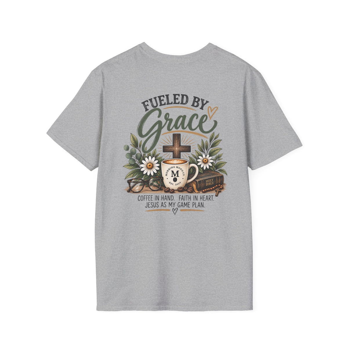 NM Sunrise Logo T‑Shirt — Minimal Monogram Tee