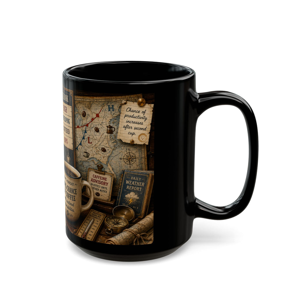 Vintage Coffee Weathermap Mug — Morning Mood Co. Steampunk Coffee Lover Gift (11oz & 15oz)