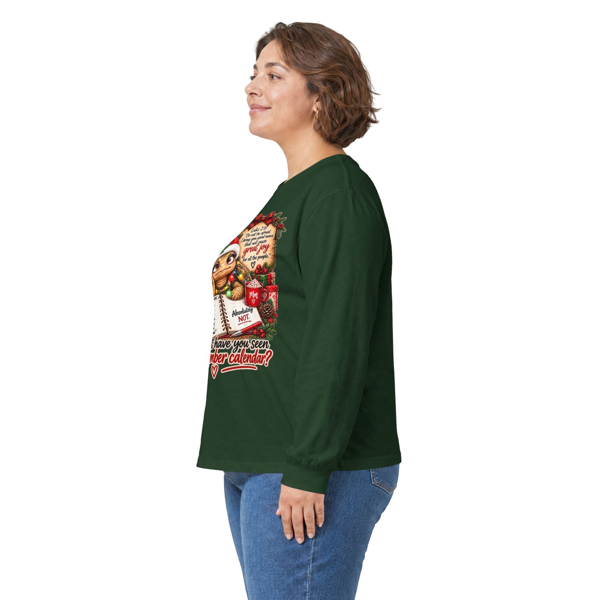 Christian Christmas Shirt | Luke 2:10 Faithfully Sarcastic Turtle Tee