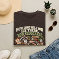 How Long Will You Lie There, You Sluggard? T-Shirt – Funny Raccoon Procrastination Tee