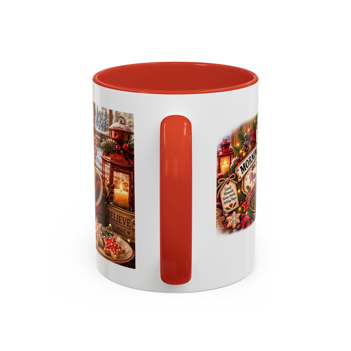 Christmas Coffee Mug — "Morning Mood Co. Merry Everything" Holiday Accent Mug (11/15oz)