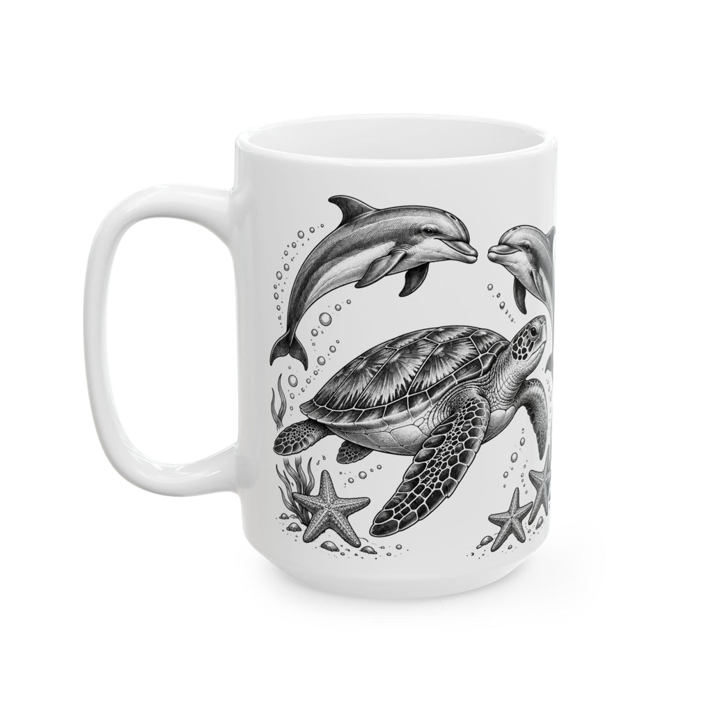 Best Days Beach & Ocean Dolphin Ceramic Mug