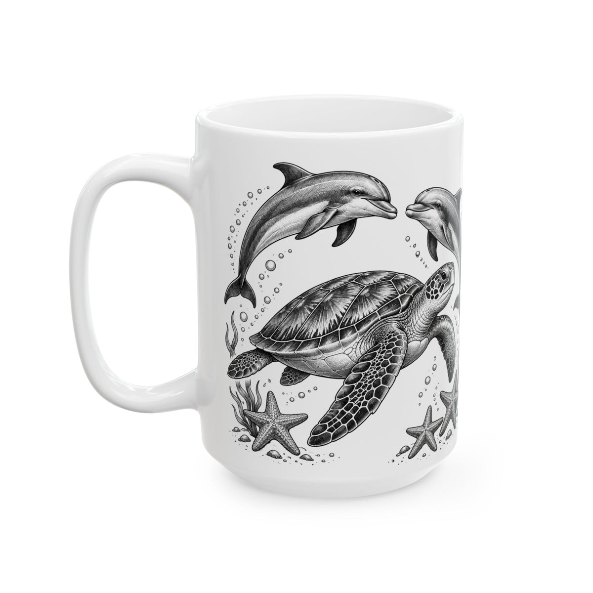 Best Days Beach & Ocean Dolphin Ceramic Mug
