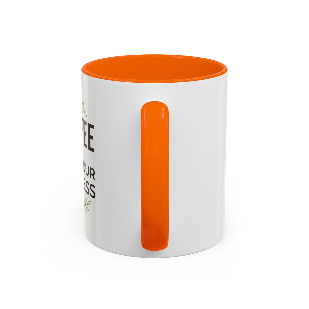 Coffee Mug — "Coffee & Mind Your Business" Accent Ceramic Mug (11/15 oz)
