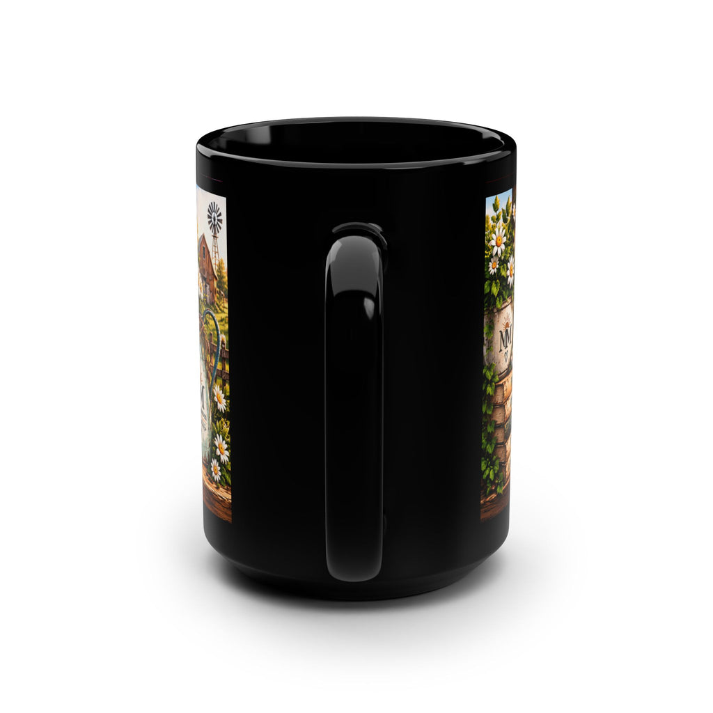 Mocha Proverbs 17:22 Black Mug, 15oz