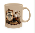 Funny Coffee Mug – Science & Sarcasm | Morning Mood Co.- Retro Coffee Label Design
