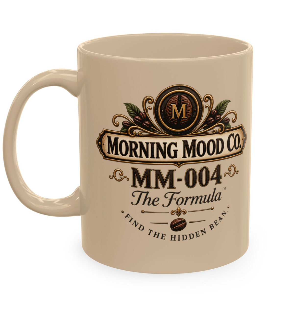 Funny Coffee Mug – Science & Sarcasm | Morning Mood Co.- Retro Coffee Label Design