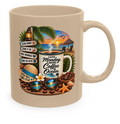 Beach Vibes Ceramic Mug — Morning Mood Co. Tropical Coffee Logo