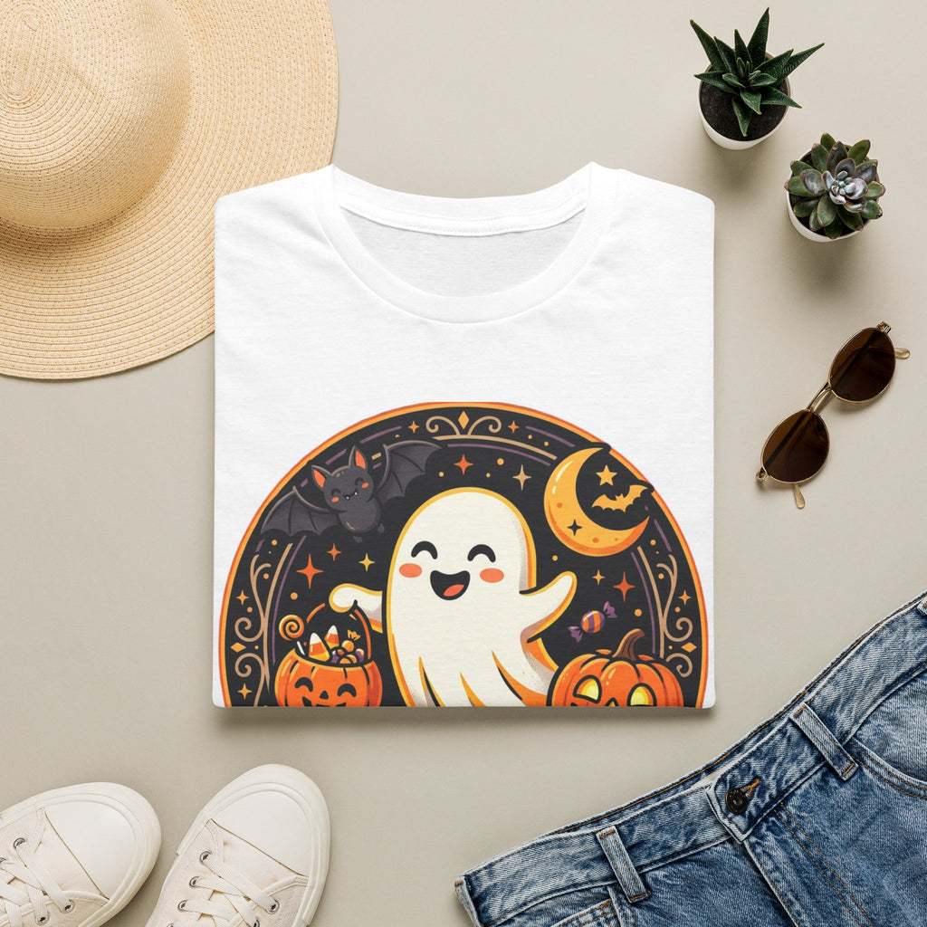 Halloween Ghost T-Shirt — "Spooky Season" Cute Pumpkin Graphic Tee