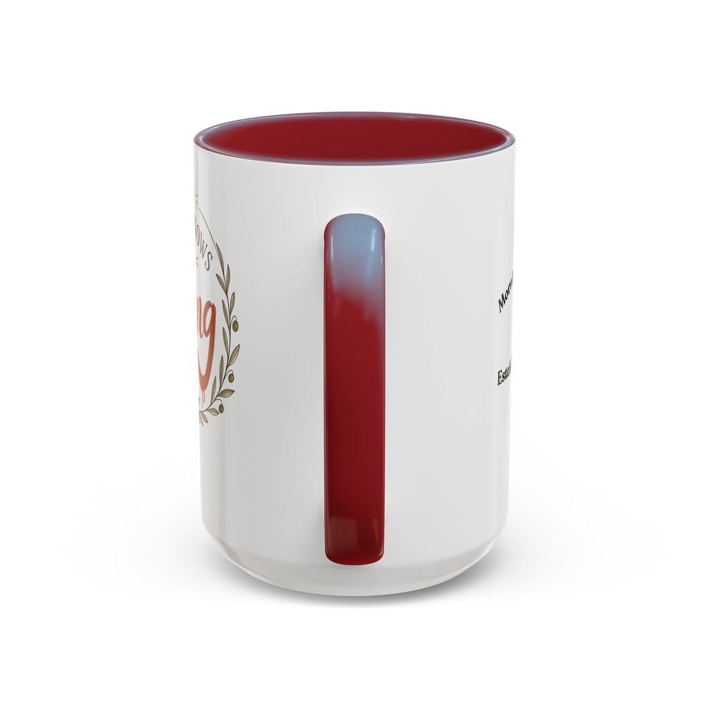 Jesus Knows I’m Trying Accent Coffee Mug — Encouragement Christian Gift (11/15oz)