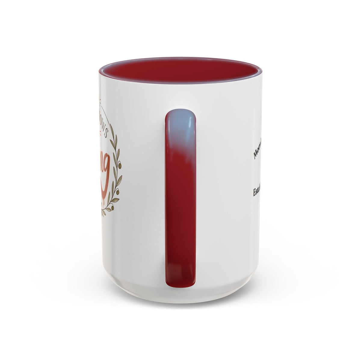 Jesus Knows I’m Trying Accent Coffee Mug — Encouragement Christian Gift (11/15oz)
