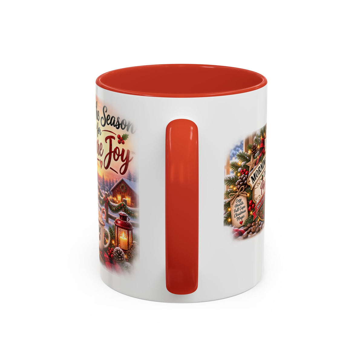 Christmas Dog Coffee Mug — "’Tis the Season for Pure Joy" Accent Mug