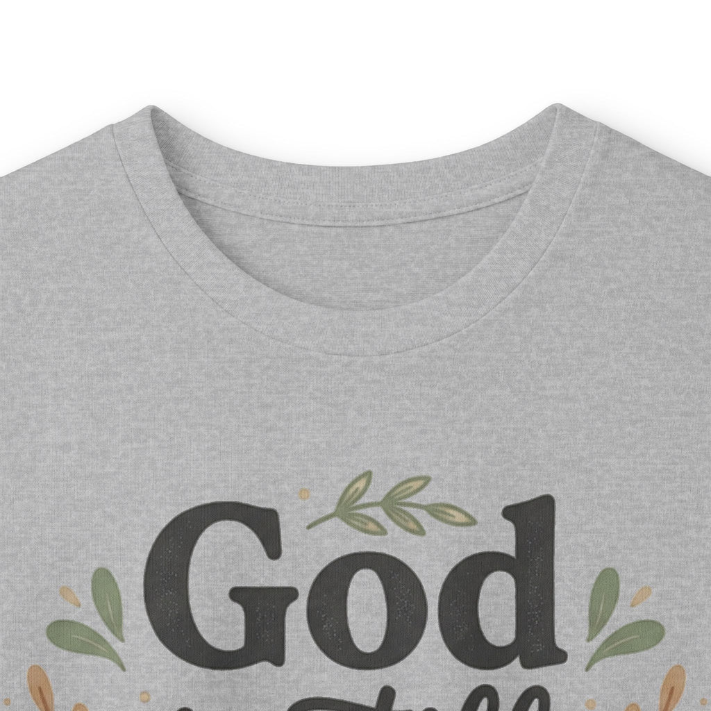 Long Sleeve Tee — "God Is Still Working On Me Clearly" Christian Inspirational Shirt