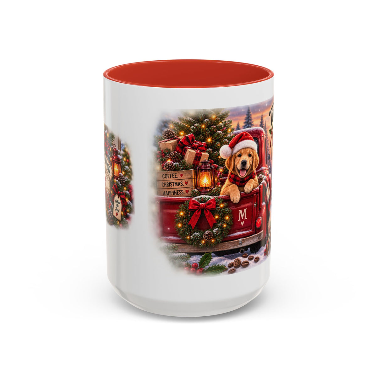 Christmas Dog Coffee Mug — "’Tis the Season for Pure Joy" Accent Mug