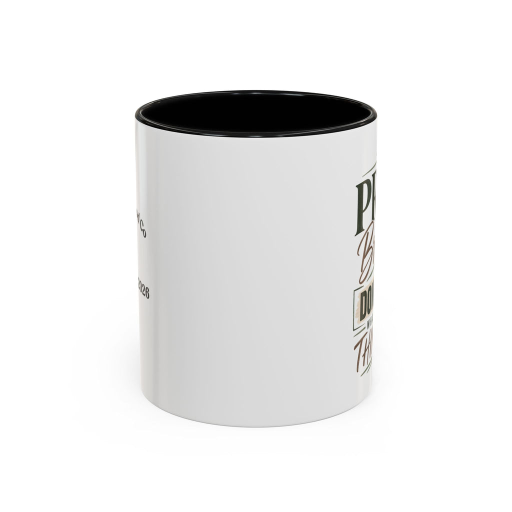 Prayer Breathe Coffee Mug – "Pray. Breathe. Don’t Say What You’re Thinking." Accent Mug