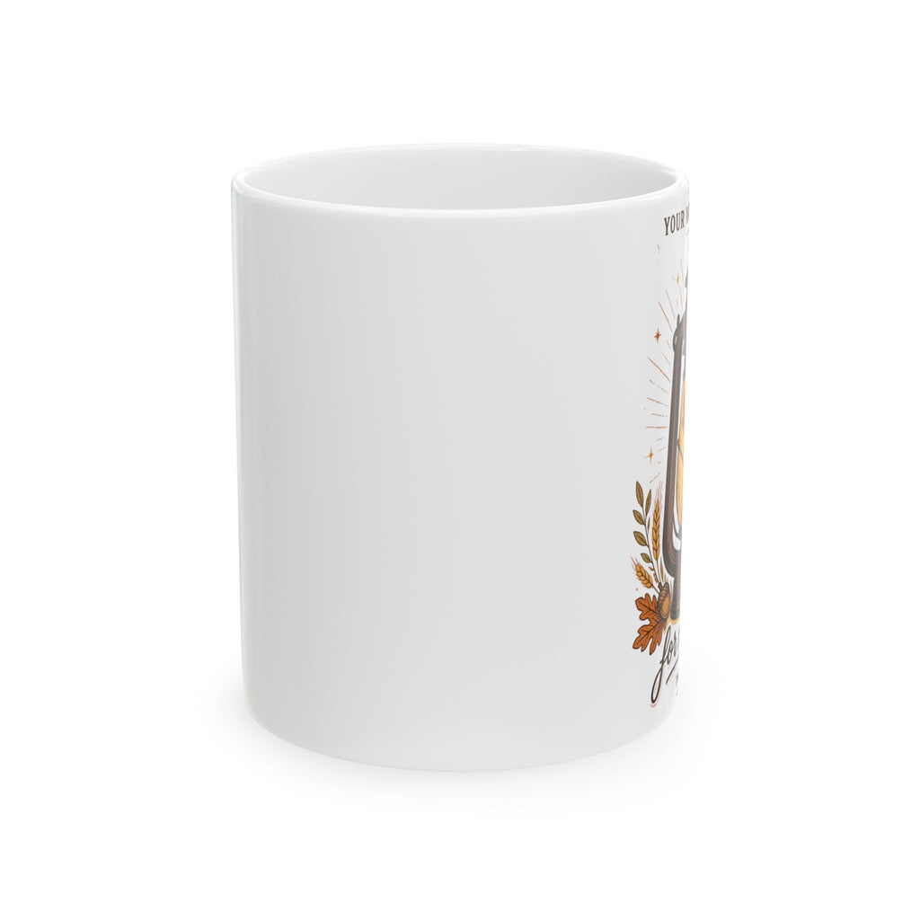Autumn Lantern Ceramic Mug — Cozy Fall Coffee Cup (11oz & 15oz)