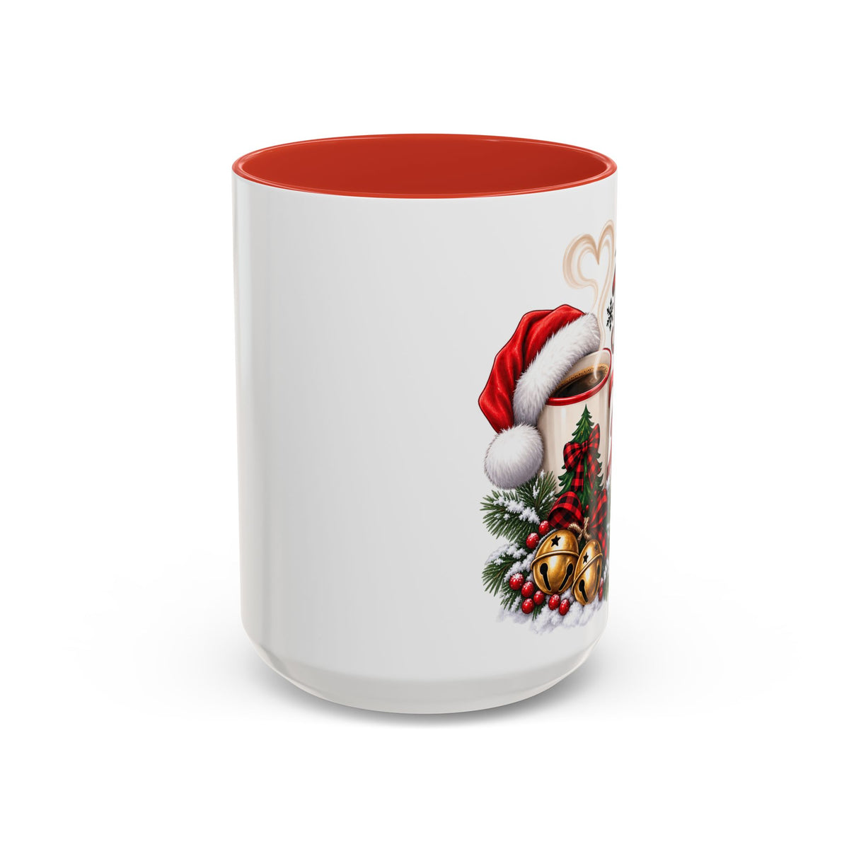 Christmas Coffee Mug – “My Bells Don’t Jingle Without Coffee” Accent Mug (11/15oz)