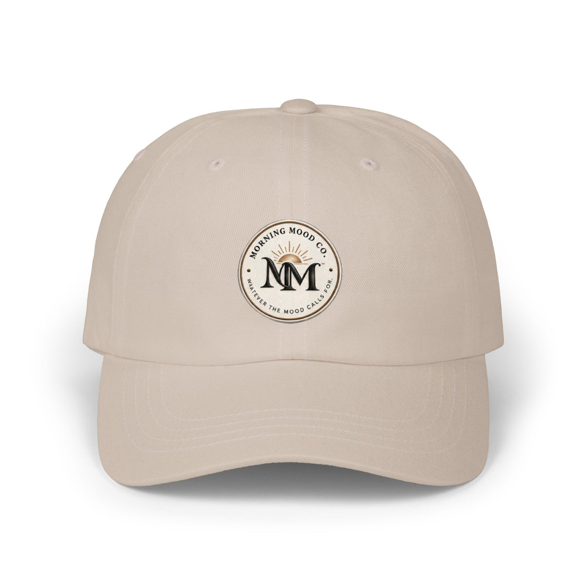 Classic Dad Cap — Minimal Vintage 'MM' Logo Baseball Hat