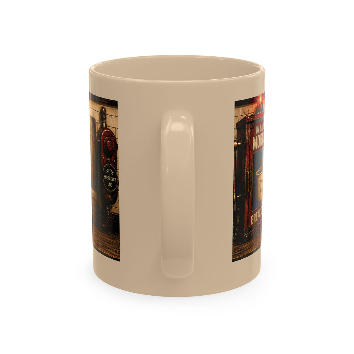Coffee Mug — “This Is Not a Drill, I Need Coffee” Vintage Workshop Ceramic Mug