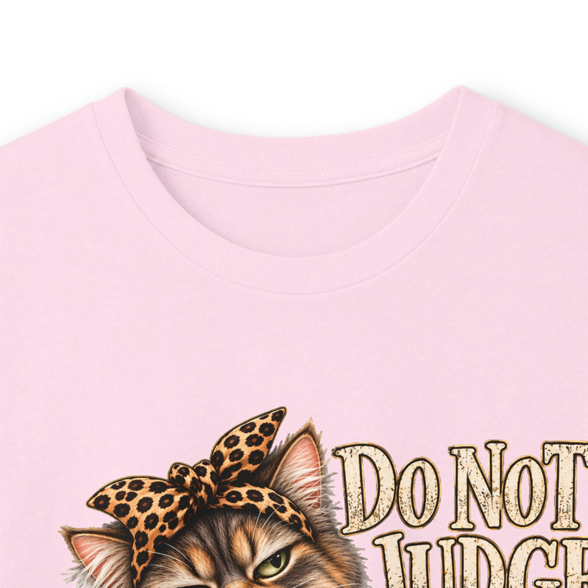Do Not Judge Funny Cat Long Sleeve Tee