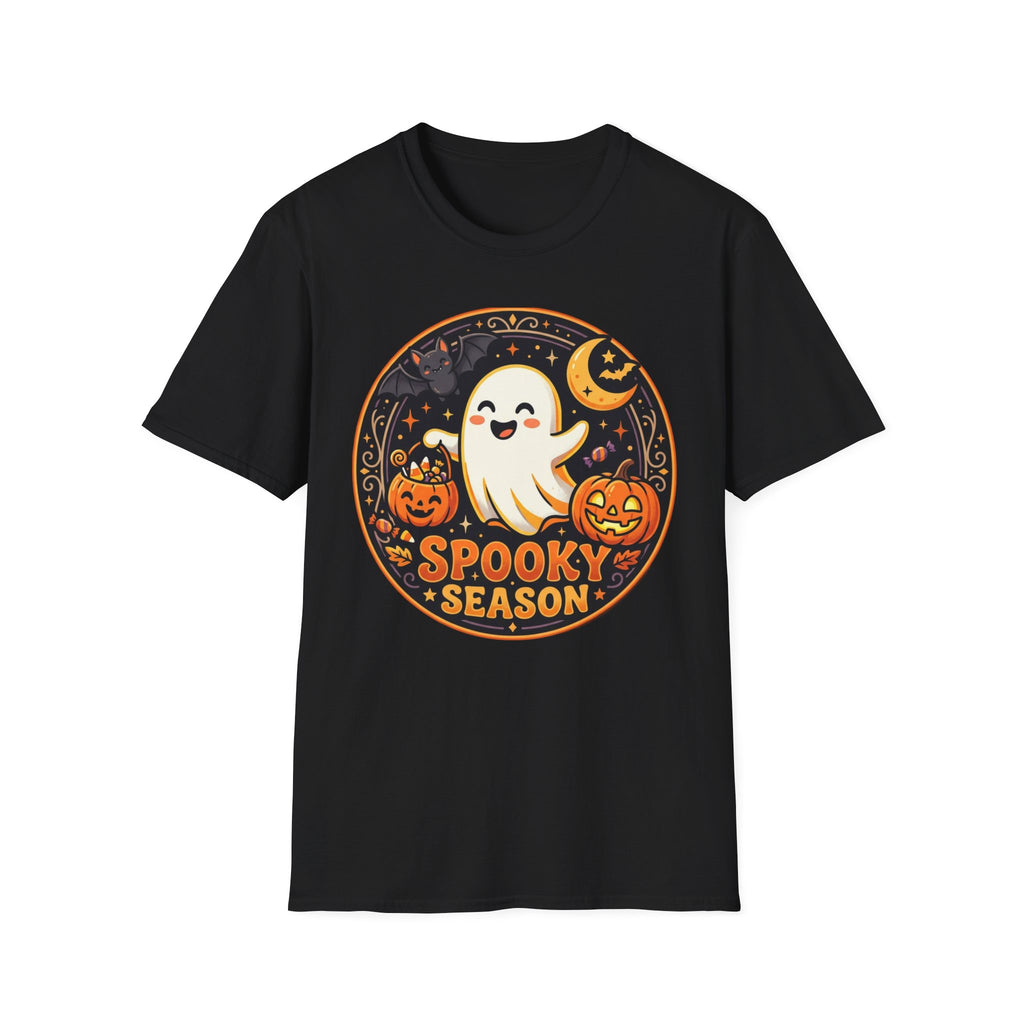 Halloween Ghost T-Shirt — "Spooky Season" Cute Pumpkin Graphic Tee
