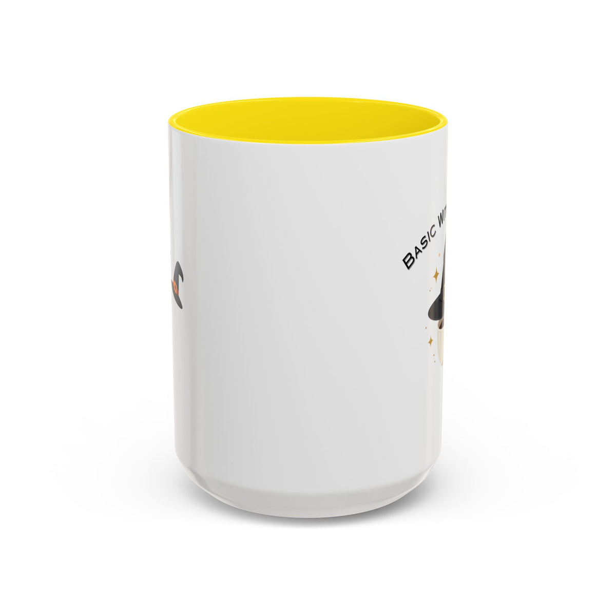 Basic Witch Energy Coffee Mug – Cute Halloween Witch Hat Tea Cup Accent Mug (11/15oz)