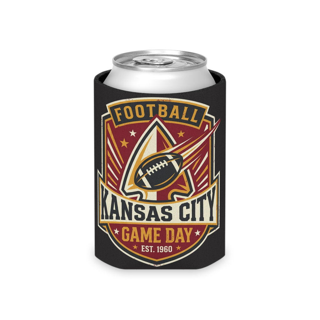 Kansas City Game Day Can Cooler - Football Tailgate Drink Koozie