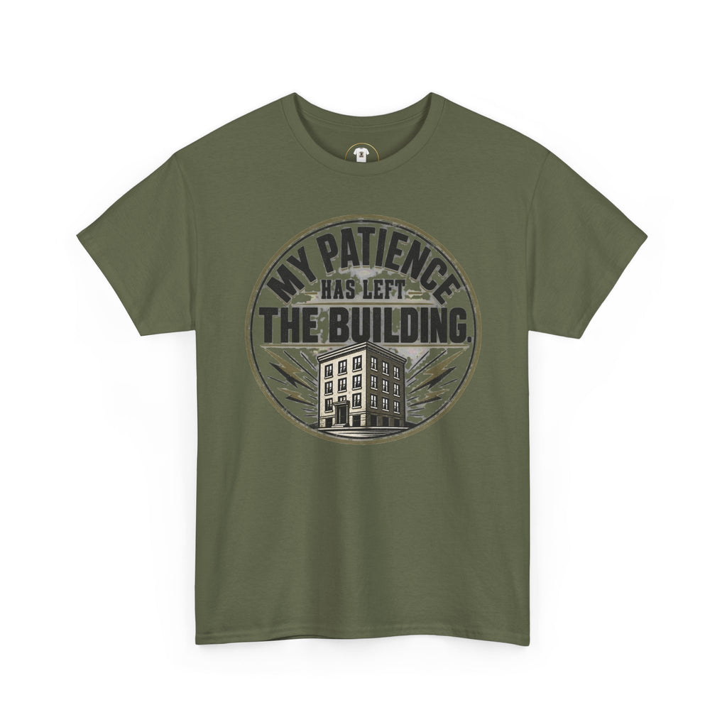 T-Shirt — “My Patience Has Left The Building” Vintage Graphic Tee