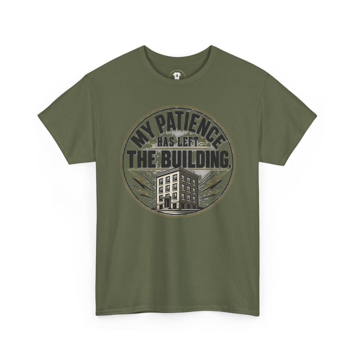 T-Shirt — “My Patience Has Left The Building” Vintage Graphic Tee