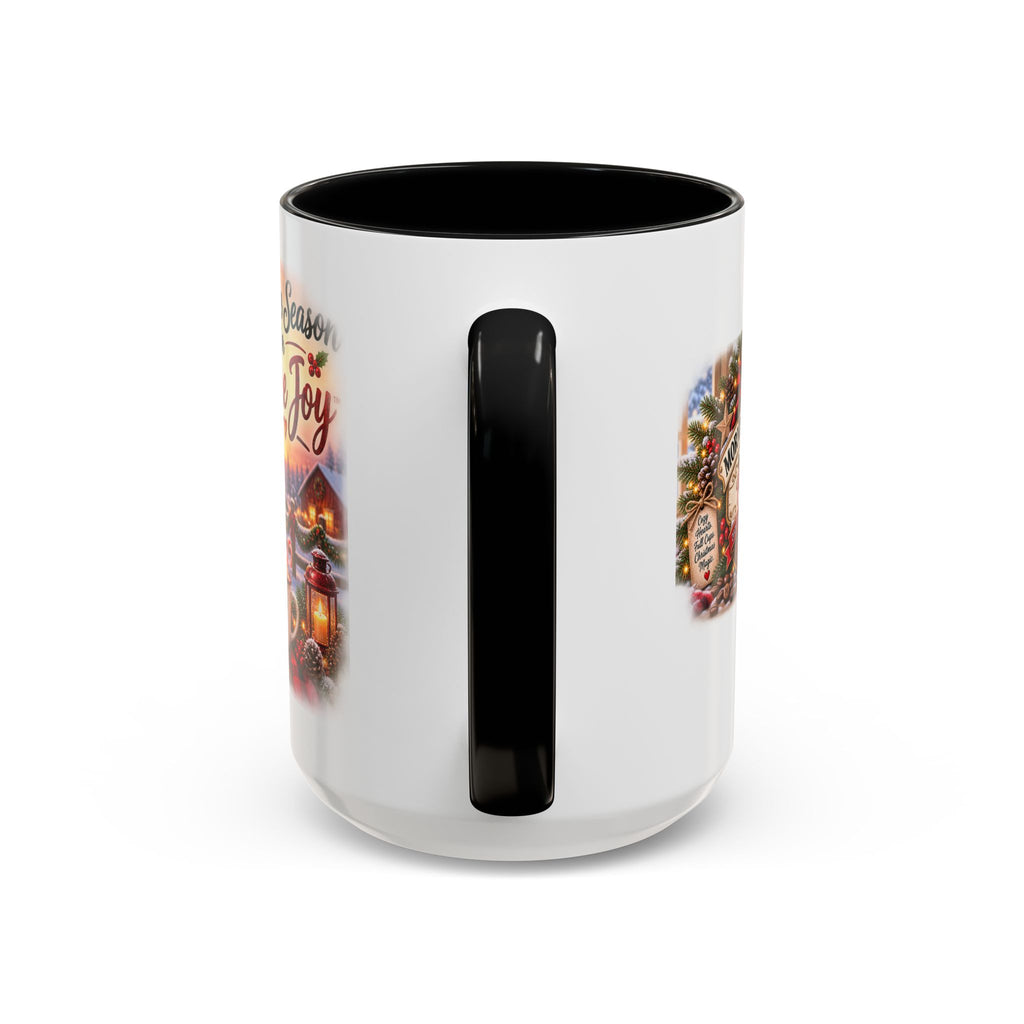 Christmas Dog Coffee Mug — "’Tis the Season for Pure Joy" Accent Mug