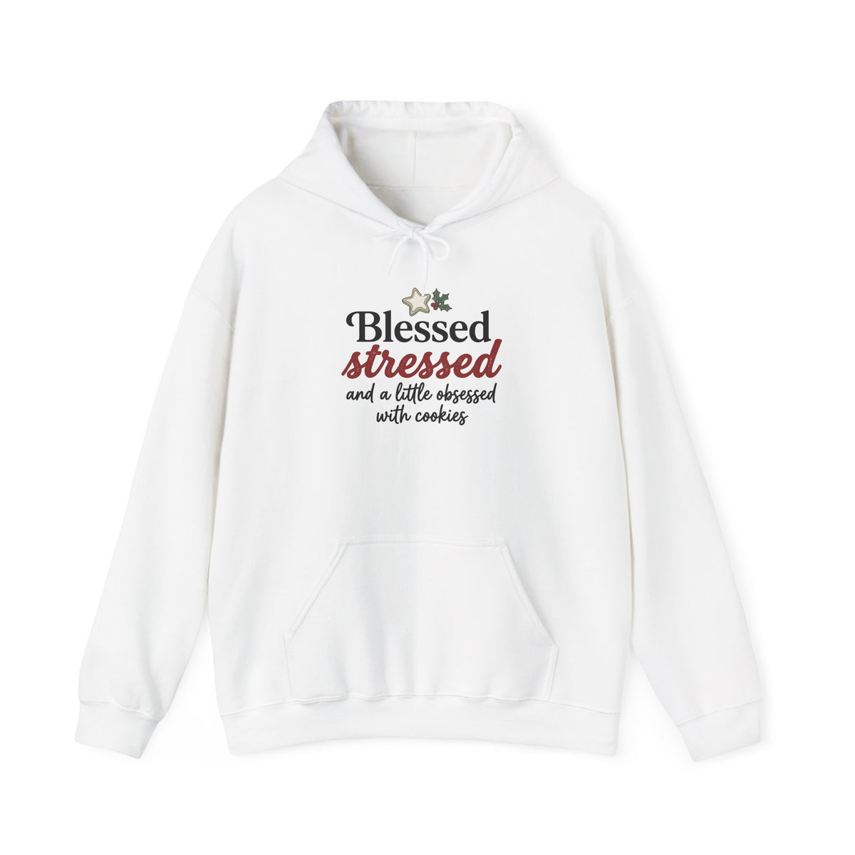 Hoodie — "Blessed, Stressed and a Little Obsessed with Cooking" Cozy Chef Sweatshirt