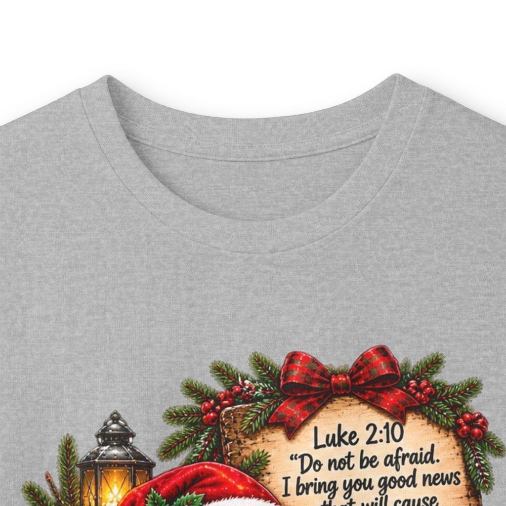Christian Christmas Shirt | Luke 2:10 Faithfully Sarcastic Turtle Tee