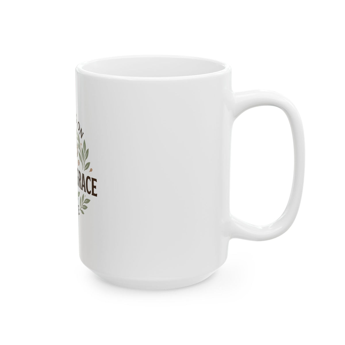 Coffee & Grace Ceramic Mug — "Running on Coffee & Grace" 11oz/15oz