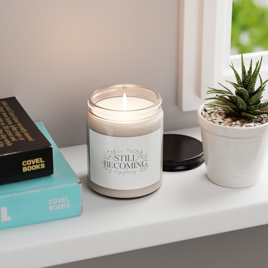 Still Becoming Scented Soy Candle — 9oz Inspirational Jar Candle