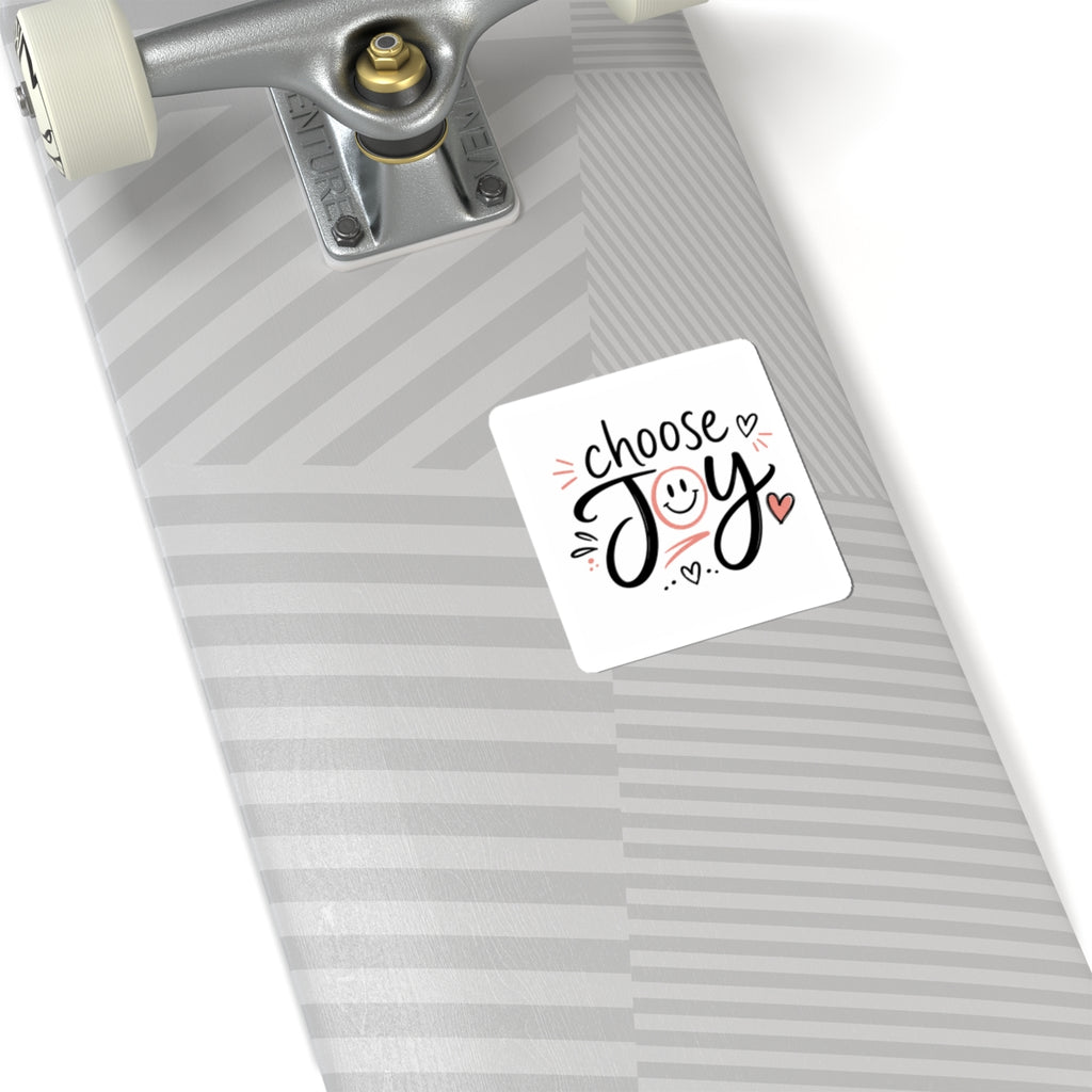 Choose Joy Kiss-Cut Sticker — Positive Inspirational Laptop Decal