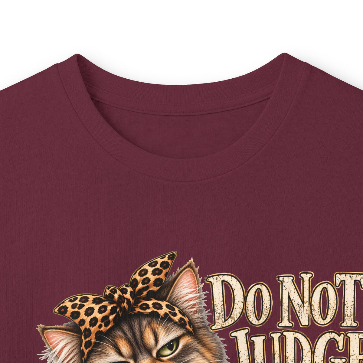 Do Not Judge Funny Cat Long Sleeve Tee