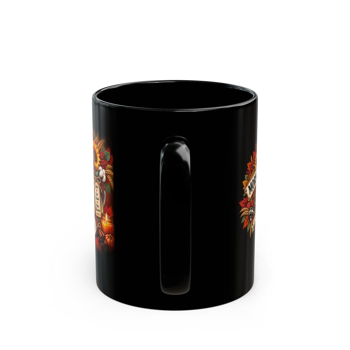 Powered by Coffee and Pie Black Mug (11oz, 15oz)