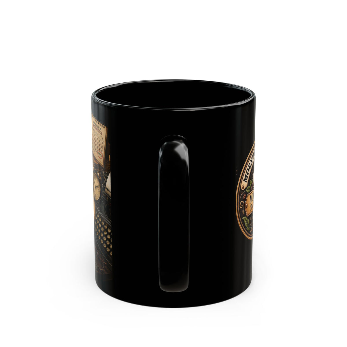 Black Coffee Mug — "This Meeting Could Have Been an Email" Vintage Office Design (11oz & 15oz)