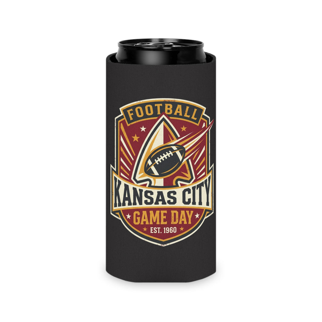 Kansas City Game Day Can Cooler - Football Tailgate Drink Koozie