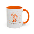 Hello Fall Accent Coffee Mug – Cozy Days and Crisp Air, Autumn Fox Design (11/15 oz)